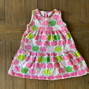 Baby Boden apple print sleeveless dress